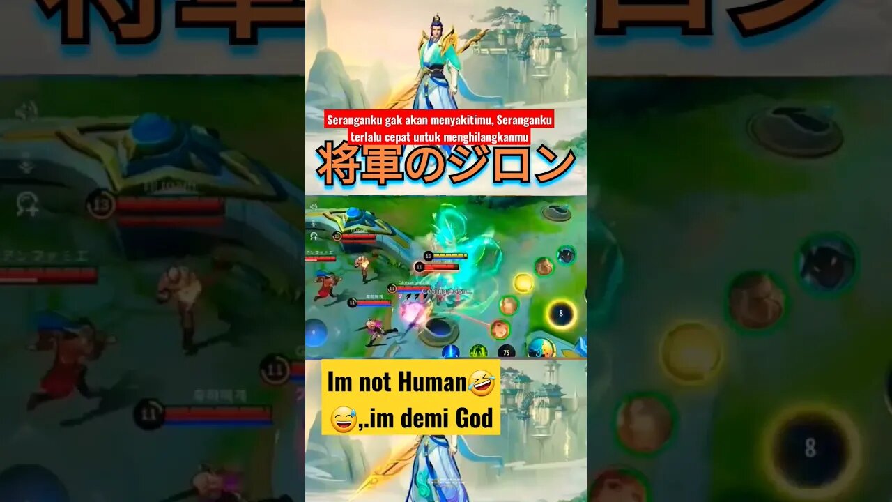 Seranganku tidak sakit,tapi seranganku terlalu cepat #zilong#speedattack#razimaruyama#mobilelegend