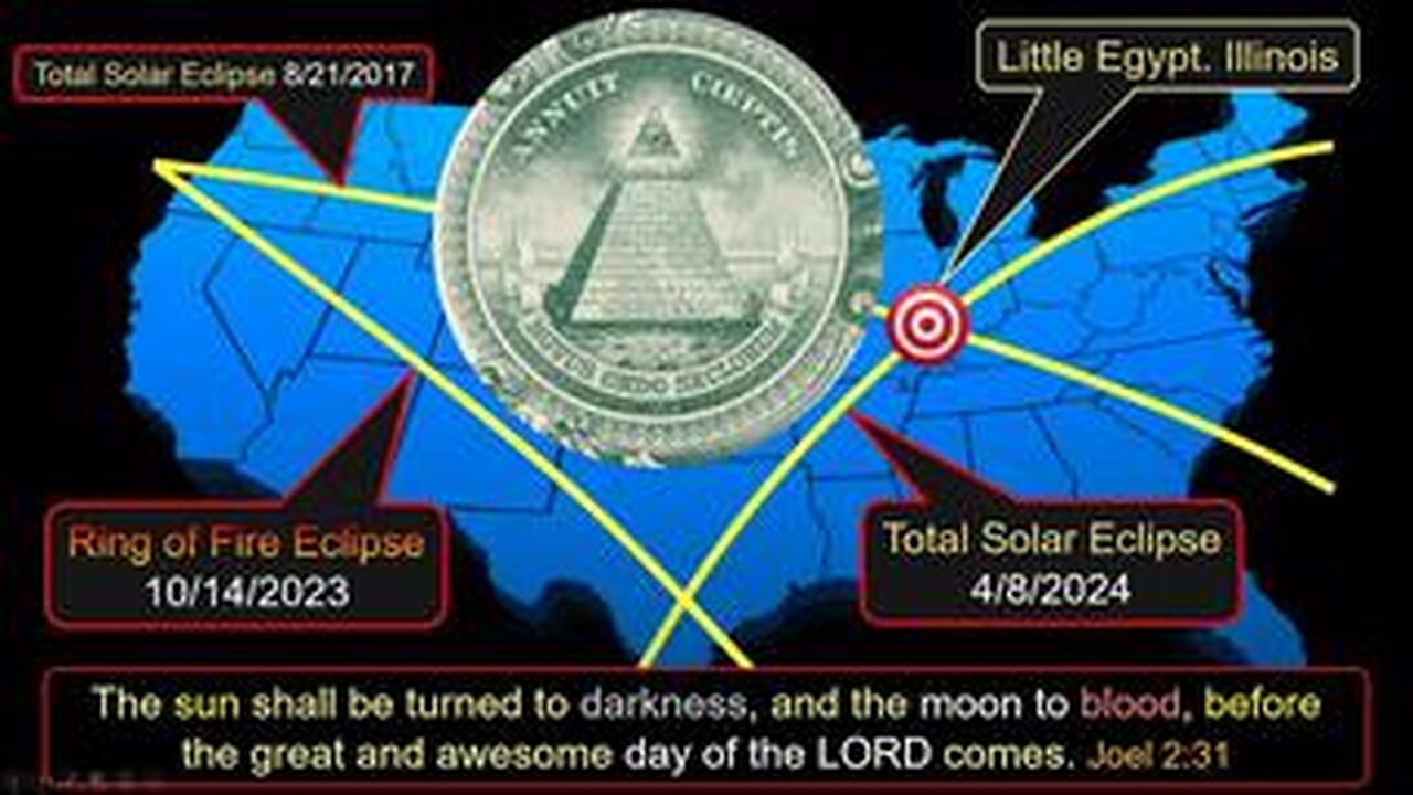 SOLAR ECLIPSE APRIL 8TH 2024 - THE RAPTURE ANTICHRIST PROPHECY US AMERICA SECRETS!