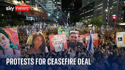 More than 300,000 protesters join demonstration in Tel Aviv calling for a ceasefire