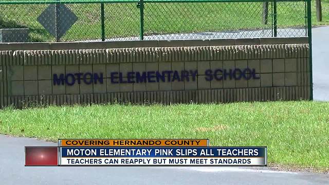 Brooksville school pink slips all teachers in effort to make school better