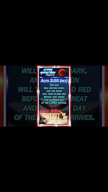 JUL 20, 2023 | The Moon and the End Times - Recognizing National Moon Day with Acts 2:20