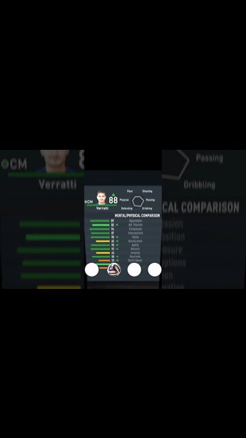 FIFA 23 - PLAYER’S ATTRIBUTES — VERRATTI — PSG