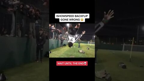 ISHOWSPEED BACKFLIP GONE WRONG #shorts #ishowspeed #tiktokviral #tiktok #shortvideo