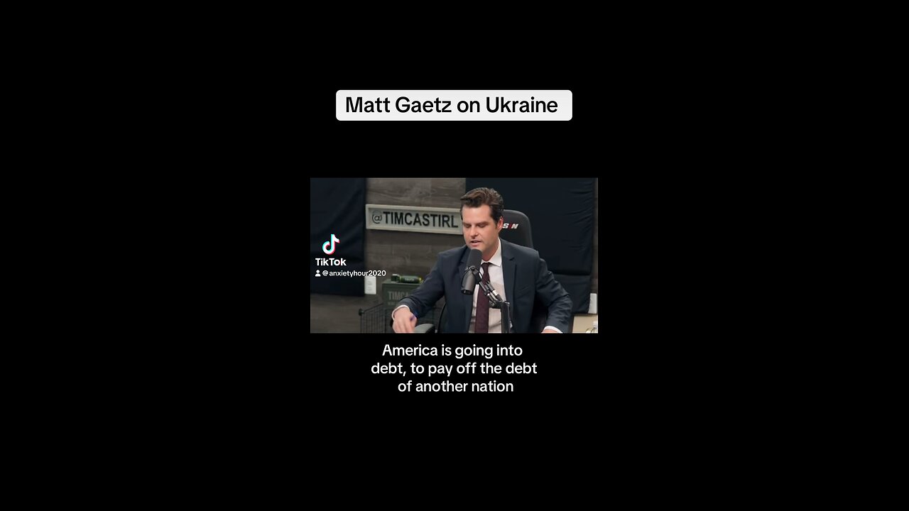 Matt Gaetz on Ukraine