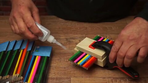 Woodturning - Stack of Pencils-1