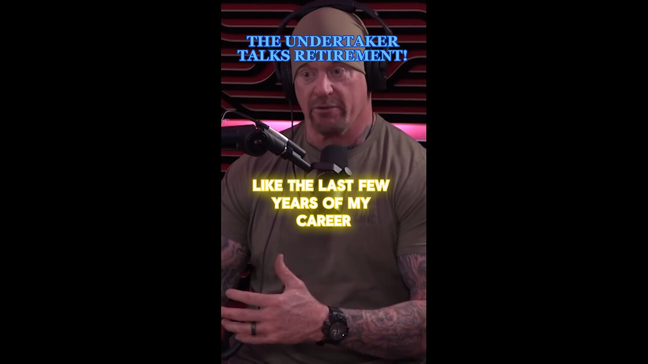 THE UNDERTAKER TALKS RETIREMENT!