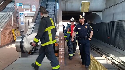 Boston Fire Department respond to a small electrical fire at Roxbury crossing