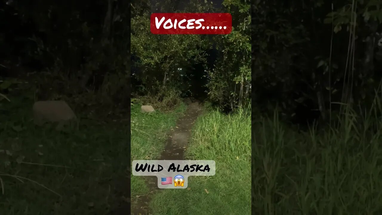 😱VOICES from the DARK woods…#shorts #alaska #trending