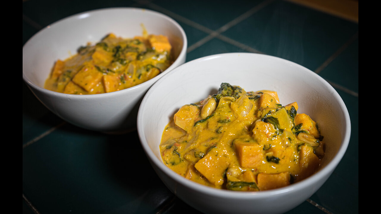 HOT Sweet Potato Curry.