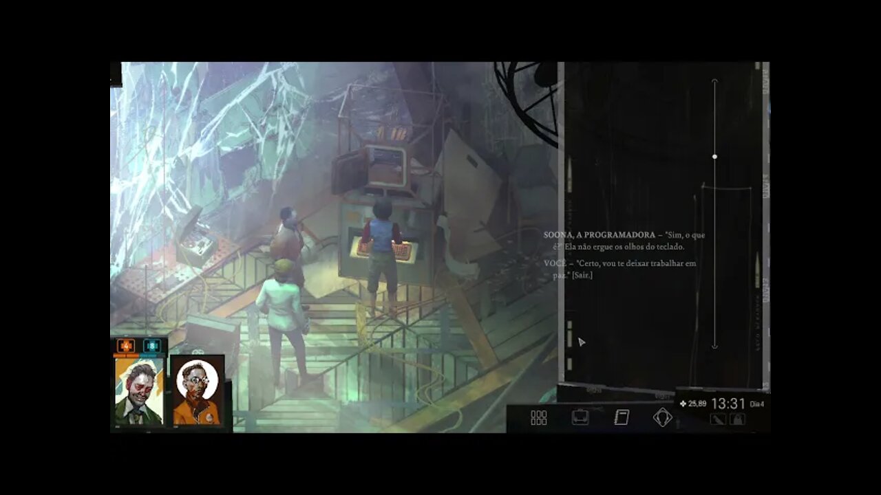 Disco Elysium Gameplay - Encontrando a Ruby e Revelações #21 PT-BR.