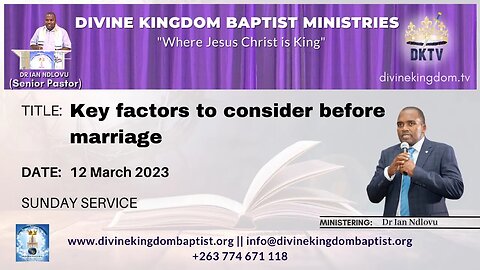 Key factors to consider before marriage (12/03/23)