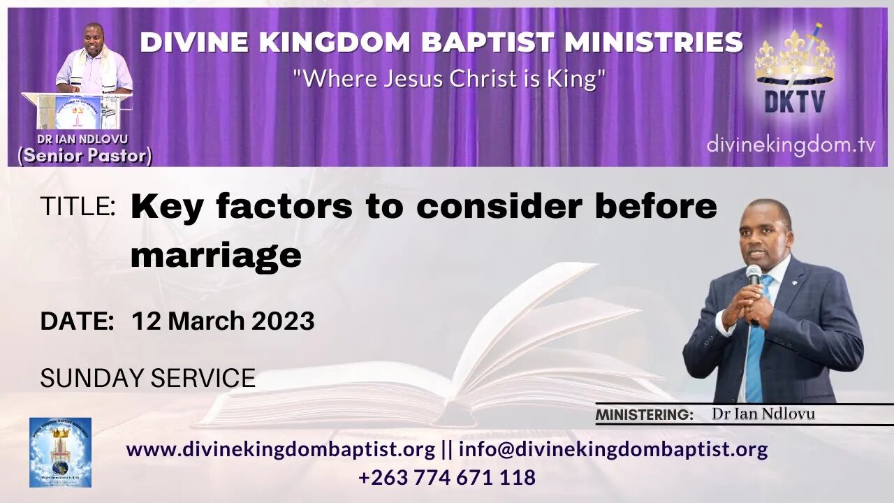 Key factors to consider before marriage (12/03/23)