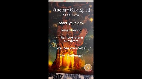 ORACLE MESSAGE (for you) Sacred Forest deck by Denise Linn #oracle #tarotary #dailycard #allsigns