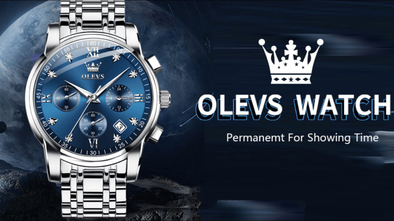 OLEVS Watches for Men with Date Luxury Big Face Waterproof Mens