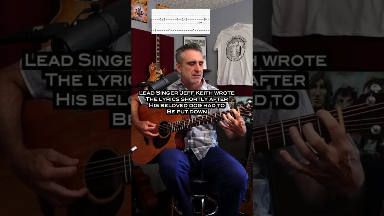 What you give (Tesla) play through with tabs and chord charts #shorts