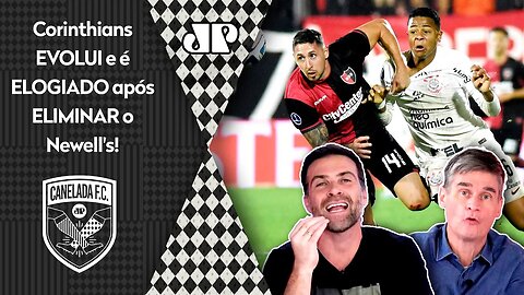 "EU TÔ QUEIMANDO A LÍNGUA! O Corinthians hoje é COMPETITIVO! ELIMINOU o Newell’s, e o Luxemburgo..."