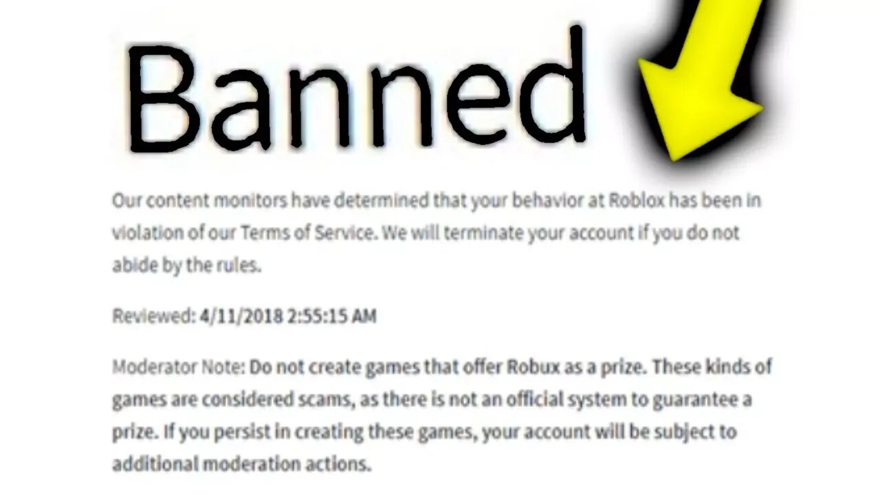 I Got Banned From Roblox.
