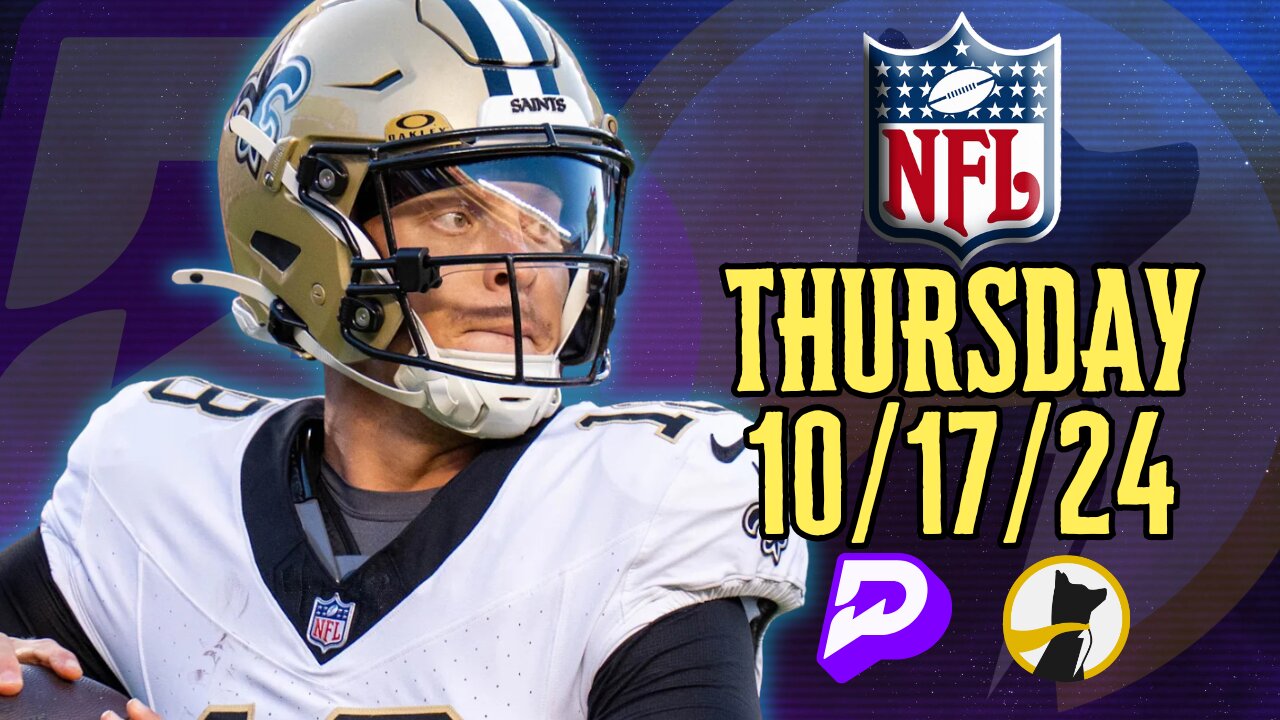 #UNDERDOGFANTASY | #PRIZEPICKS | BEST #NFL PLAYER PROPS FOR THURSDAY | 10/17/24 | #FOOTBALL | TODAY