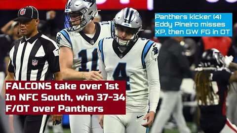 Panthers Miss 2 Kicks at the end, drop 💔loss to Falcons 37-34