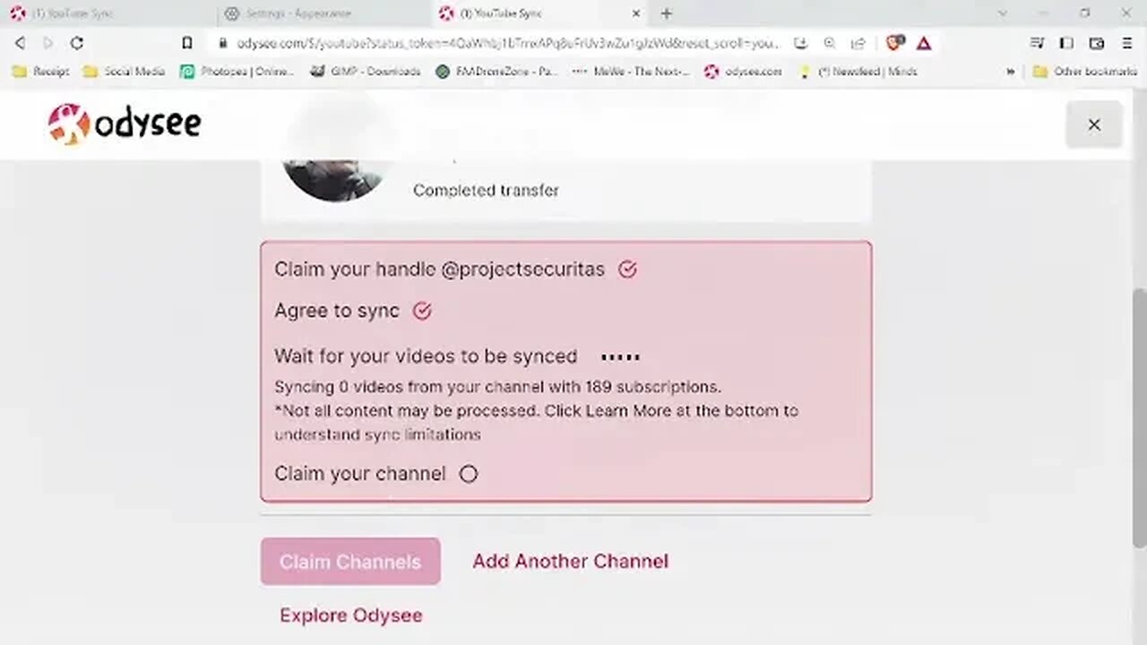 Sync Your YouTube Channel To Odysee