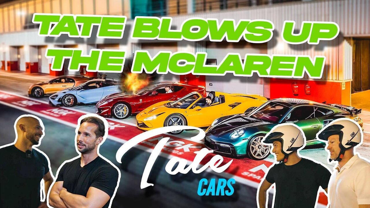 Tate Crashes McLaren 765 LT VS Bugatti Chiron | Dubai Autodrome