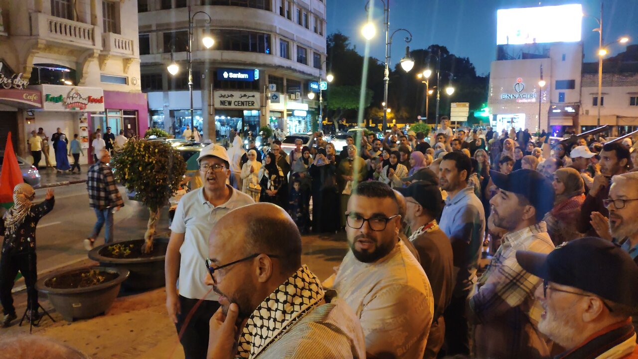 على نهج عبد الكريم الخطابي انتصار الحرية من مسيرة طنجة المساندة لفلسطين ولبنان 30 09 2024