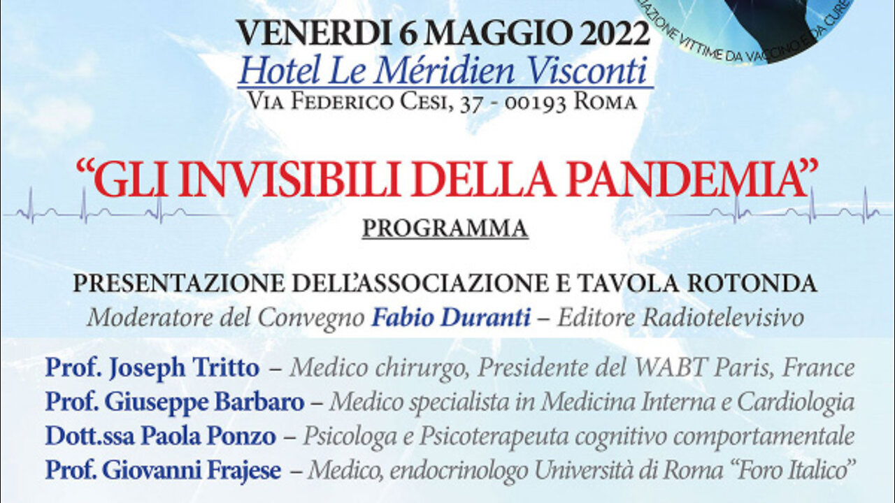 Convegno Associazione Danni Collaterali: "Gli invisibili della Pandemia" Parte 2