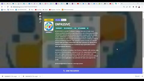 The ONPASSIVE Server Has Been Created On Discord