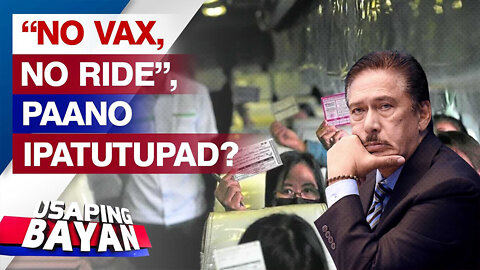 🟡Vicente Tito Sotto Talks About No Vax No Ride Policy