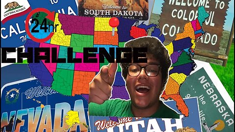 24 Hour Challenge: Driving Through Every State!!!