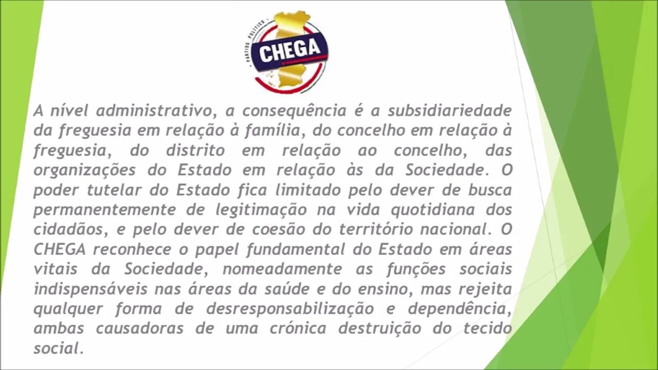 28. O Chega ponto por ponto.