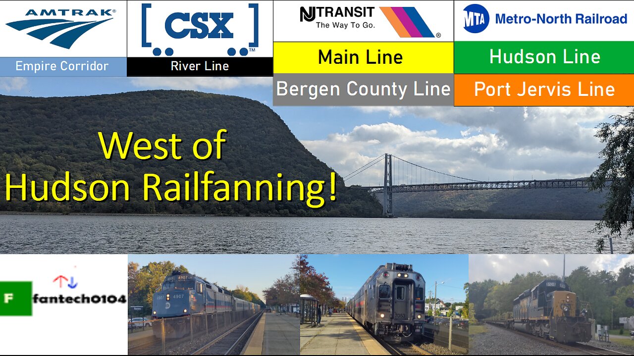 Fall Railfanning west of the Hudson River! Featuring CSX, Metro North & NJ Transit!