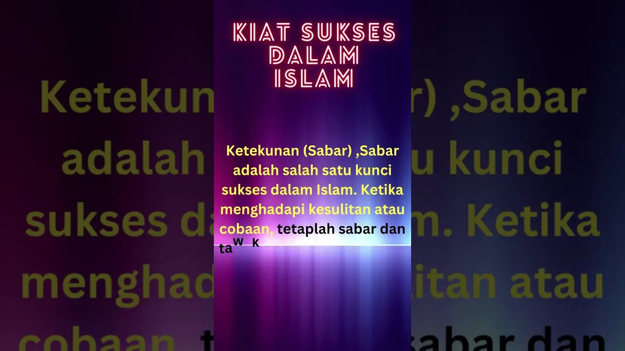 QUOTES ISLAMI:TAHUKAH KAMU KIAT SUKSES DALAM ISLAM??#shorts #shortsfeed #shortsquotes