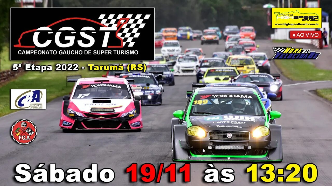 CAMPEONATO GAÚCHO DE SUPER TURISMO | 6ª Etapa 2022 - Tarumã (RS) | Ao Vivo