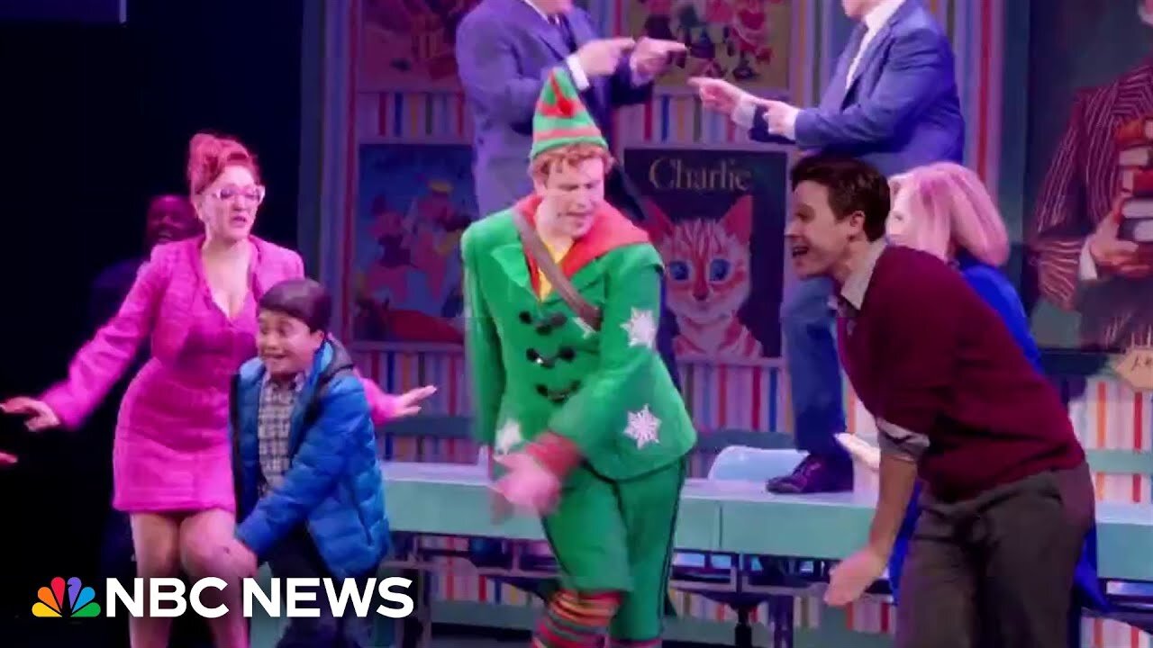 Take a backstage tour of holiday spectacular 'Elf the Musical' on Broadway