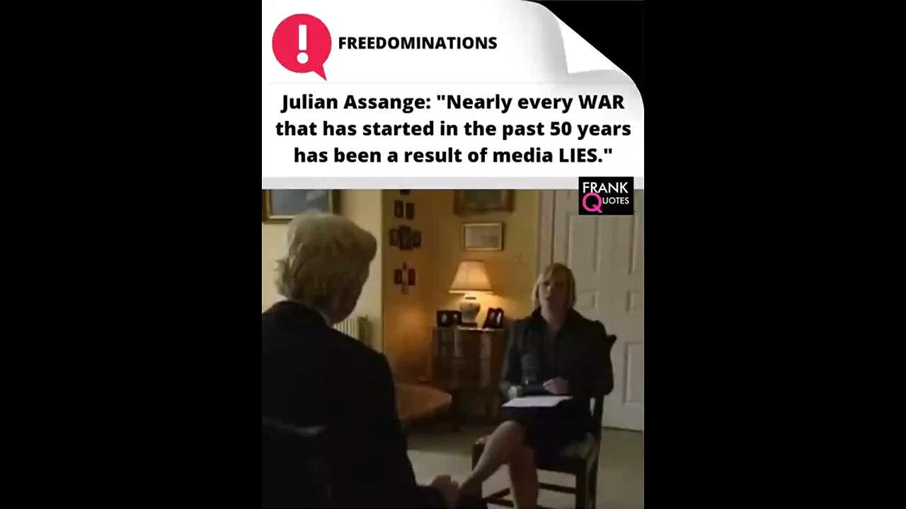 Julian Assange: The Media Start the Wars
