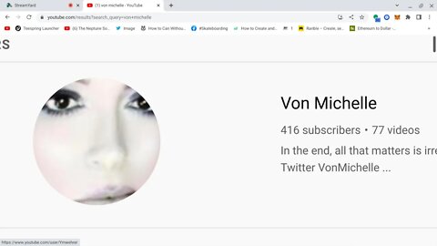 @Von Michelle has a damn near nuclear Melt down on me on her Sunday morning stream