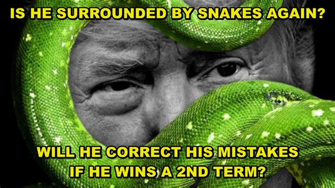 HIS 1ST TERM PROMISE WAS TO DRAIN THE SWAMP BUT ONCE AGAIN HE'S SURROUNDED BY MORE SNAKES AND FIRE