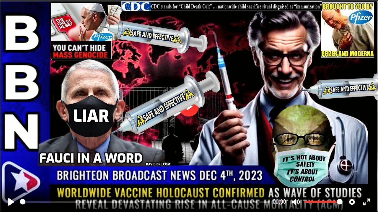 BBN, Dec 4, 2023 - Worldwide Vaccine Holocaust CONFIRMED. (related links in description)