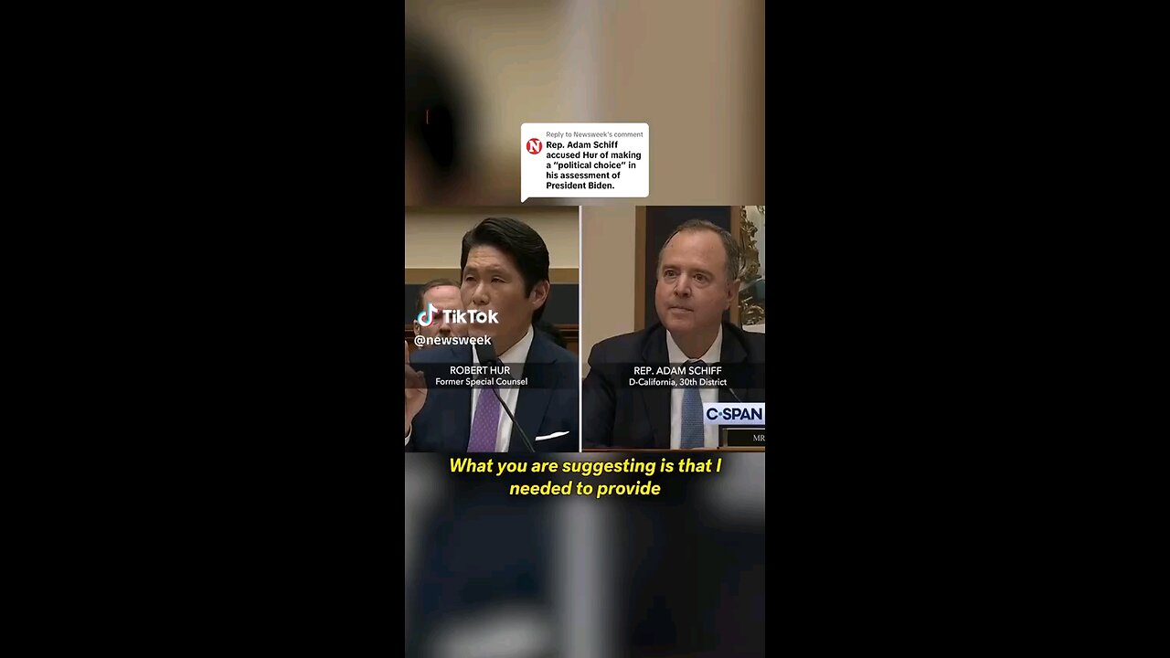 SC Hur owns shifty Schiff.