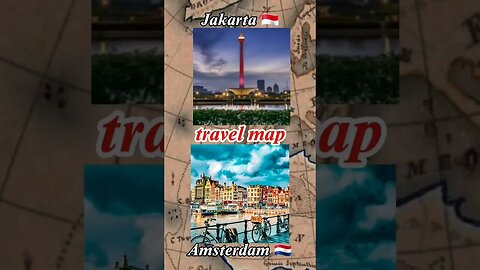 Perjalanan Dari Jakarta 🇮🇩 Ke Amsterdam 🇳🇱 #shorts #belanda #netherlands #netherland