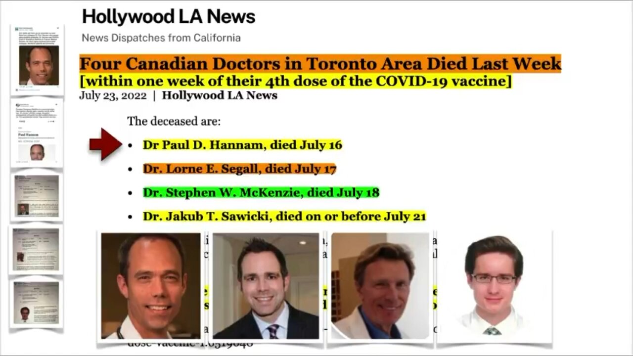 Four Canadian Doctors “Died Suddenly” After Their 4th Booster