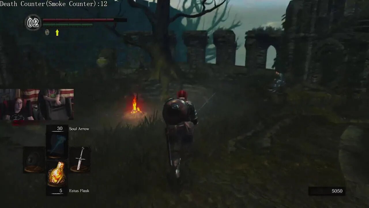 Mom plays Dark Souls Remastered for the first time, You die, you smoke! Pt 2