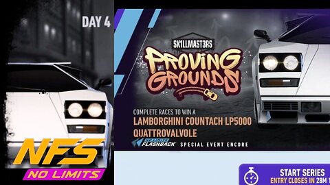 NFS No Limits: "PROVIDING GROUNDS" Day 4 | Lamborghini Countach LP5000 Quattrovalvole Challenge!