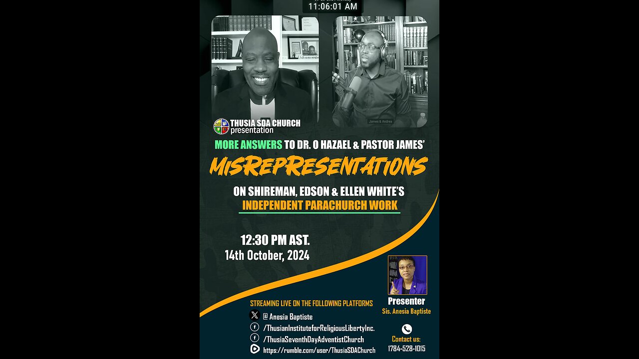 Part 2 -More Answers to Dr. O Hazael & pastor James' Misrepresentations