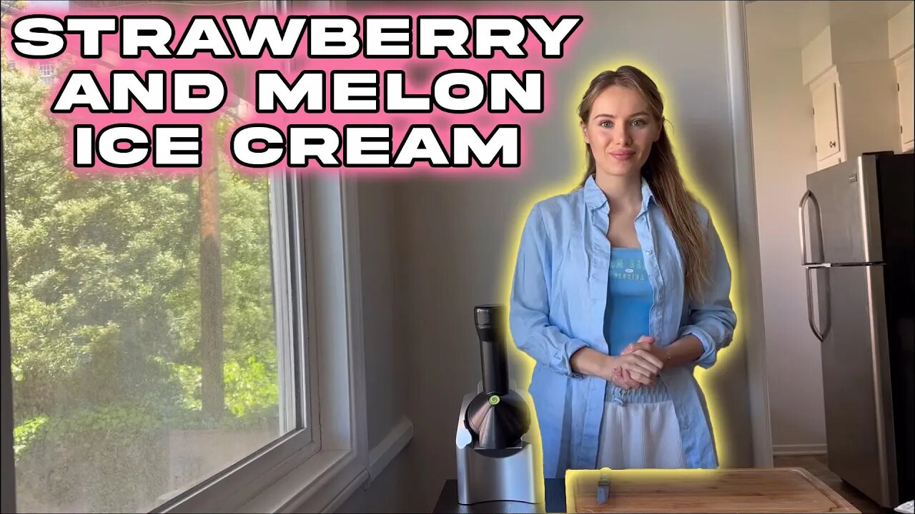 Strawbwerry Pineapple and Melon Ice Cream! I Make It For The First Time!!!