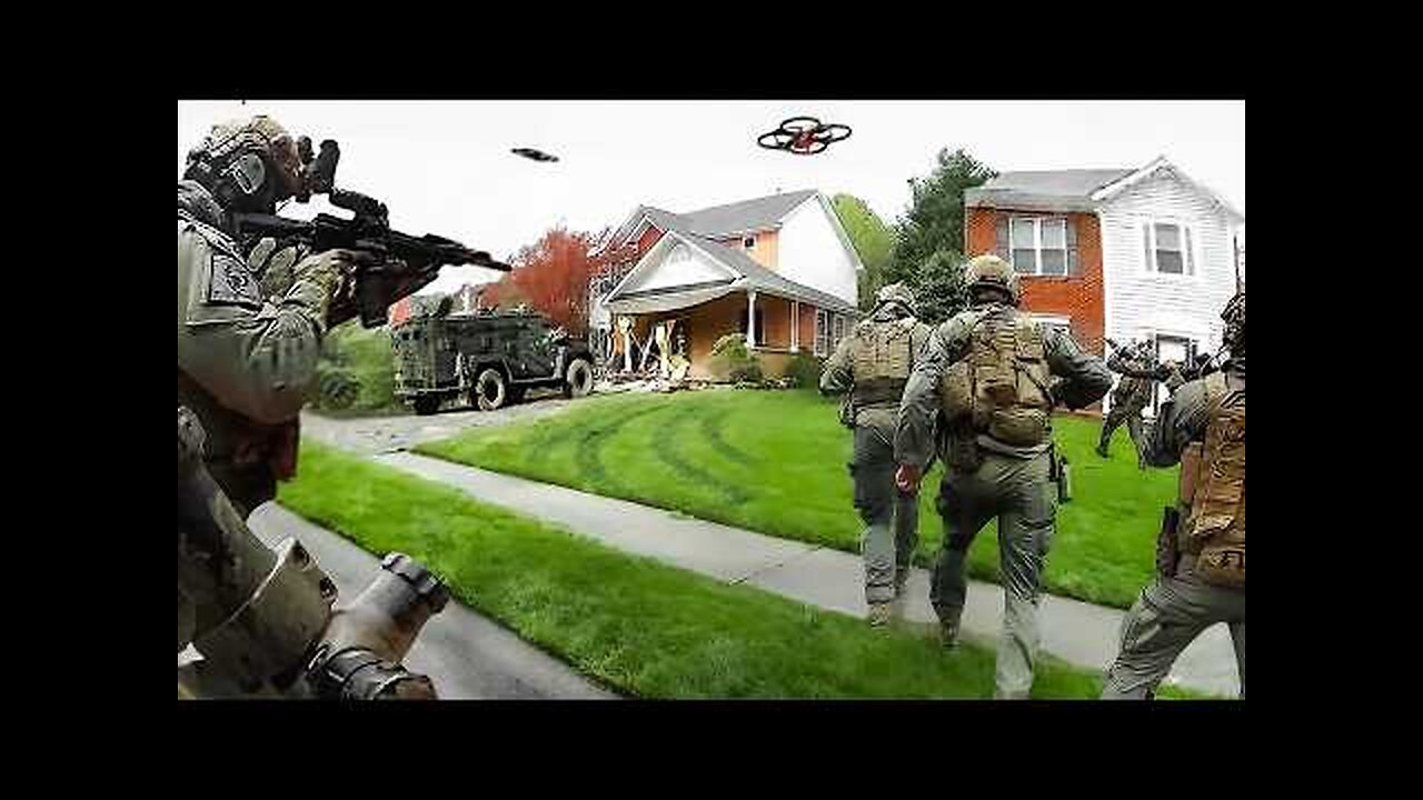 SWAT Team Faces Off Against An Active Shooter