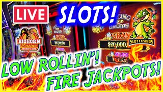 🔴 LIVE SLOTS! J'S LOW ROLLIN' WEDNESDAY! HUGE FIRE JACKPOTS! EPISODE 23!