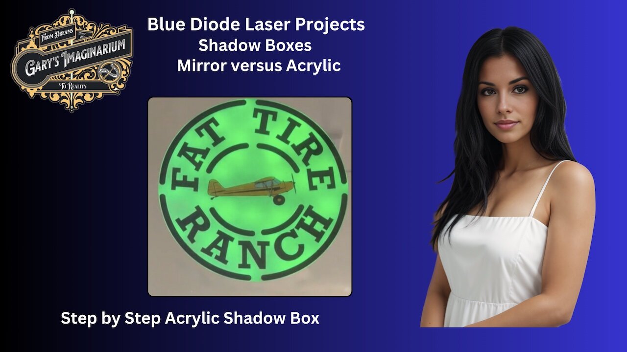 Blue Diode Laser - Shadow Boxes - Mirror Versus Acrylic - 2024