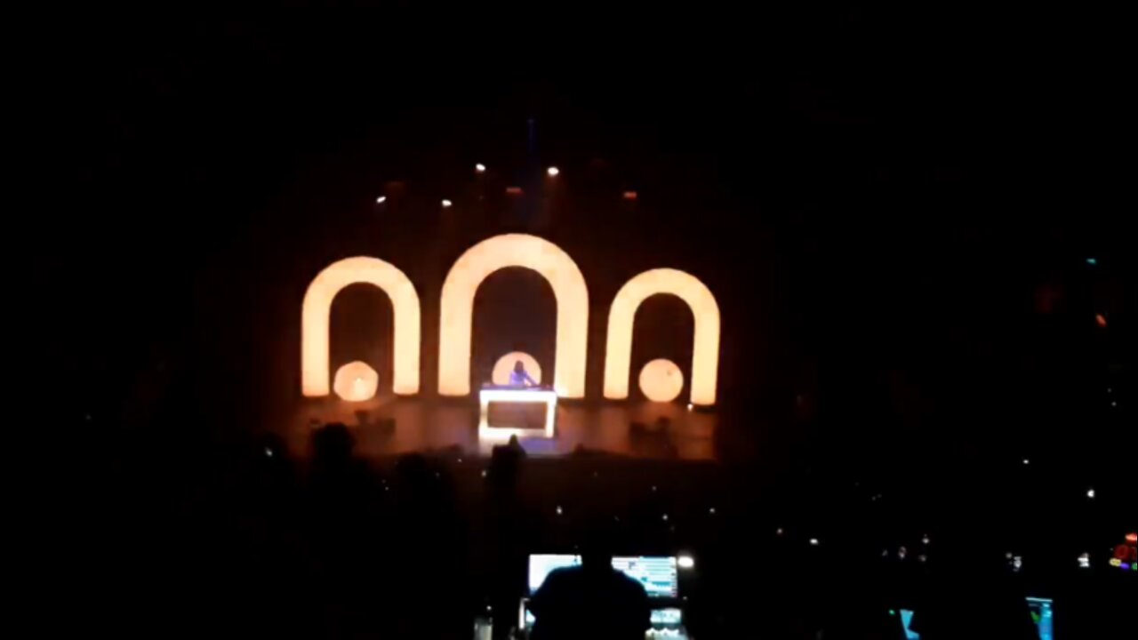 France: Dj. Marc Rebillet starts his concert with "Macron Asshole" song